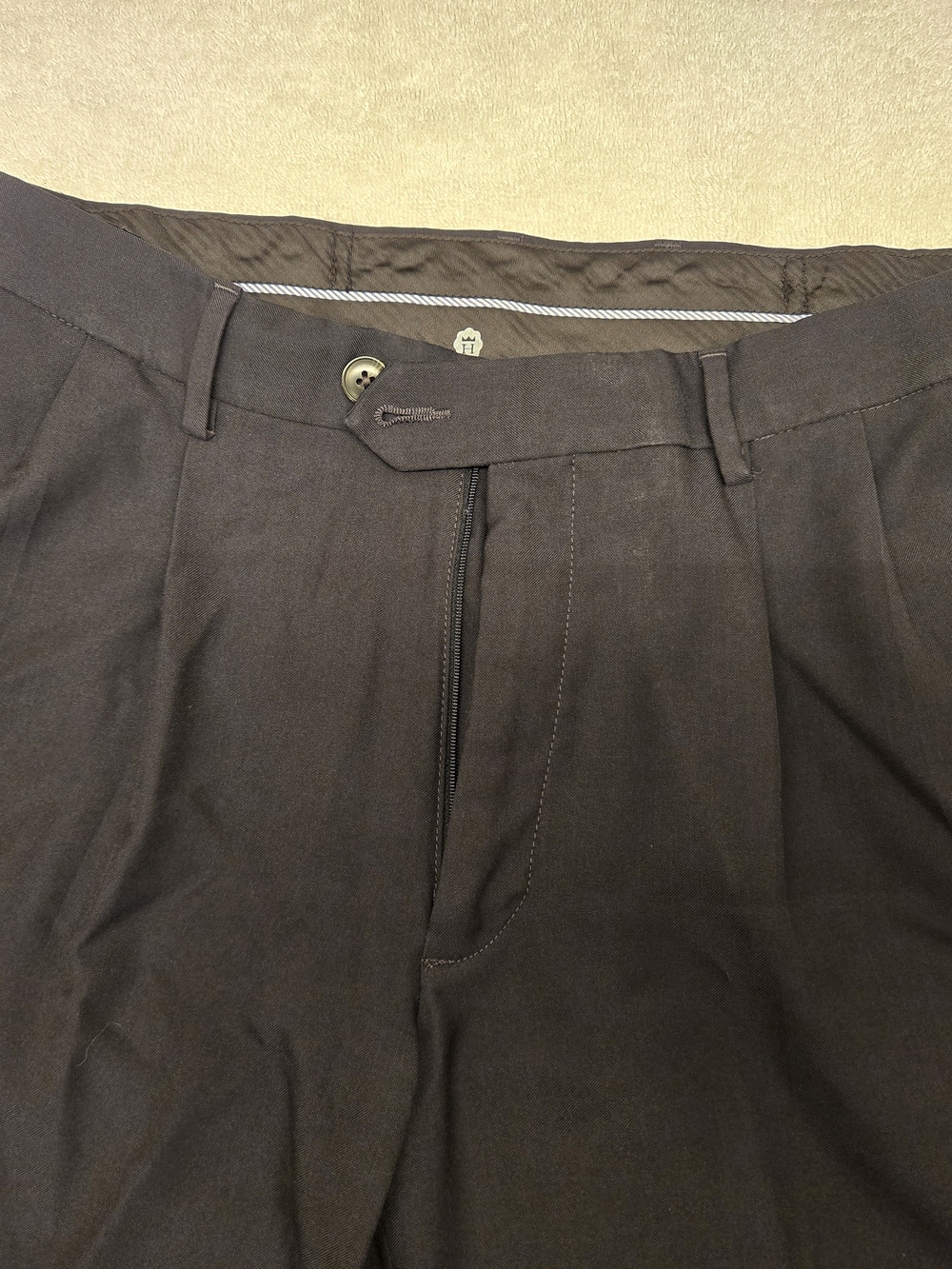 Haggar Eclo Stria Pleated Front Men's Dress Pants